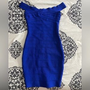 Katie J Bandage blue dress. So cute and sexy. Bright blue body con.